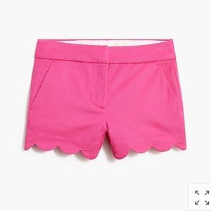 J.crew girls scalloped shorts pink